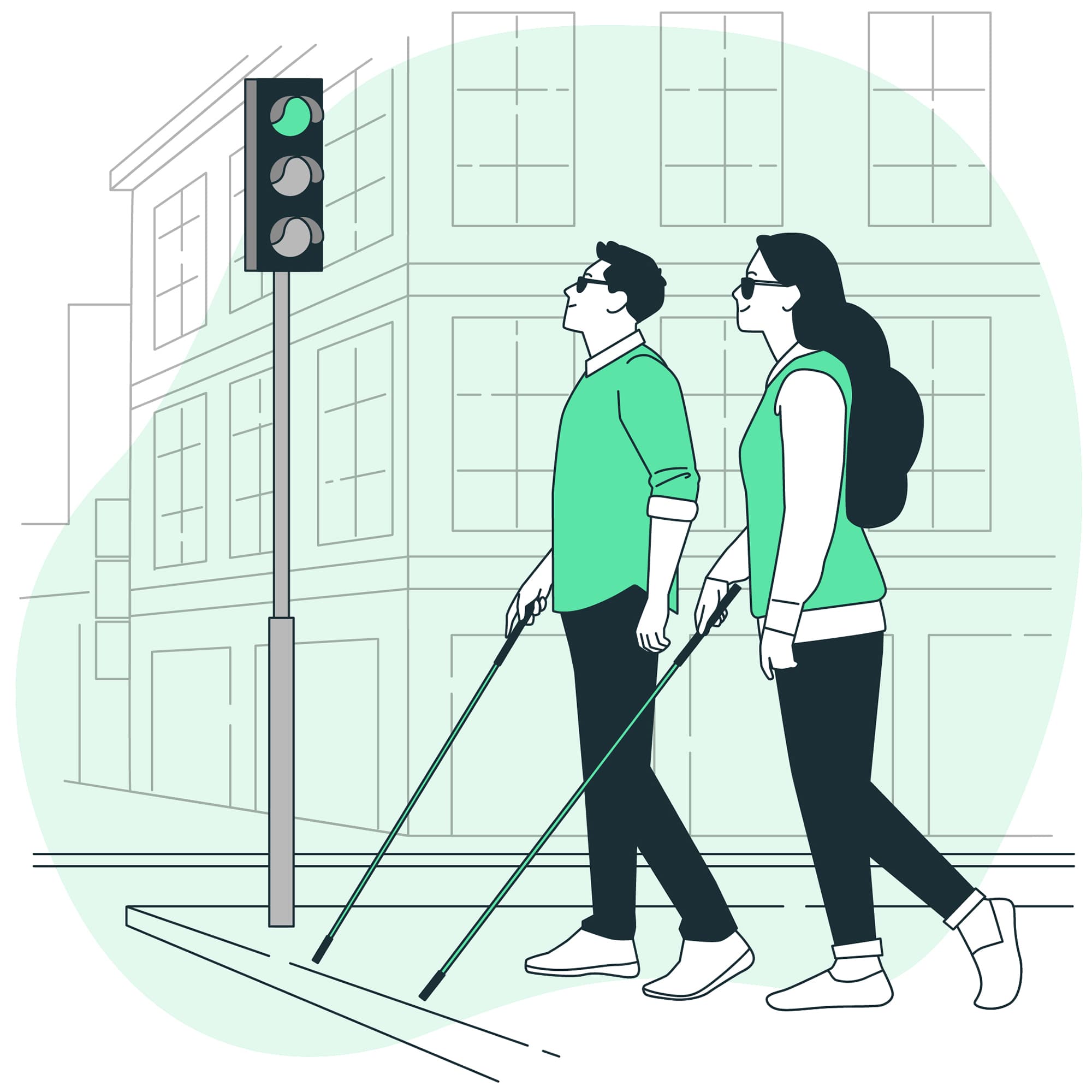 A Cloud and Vision-based Navigation System Used for Blind People