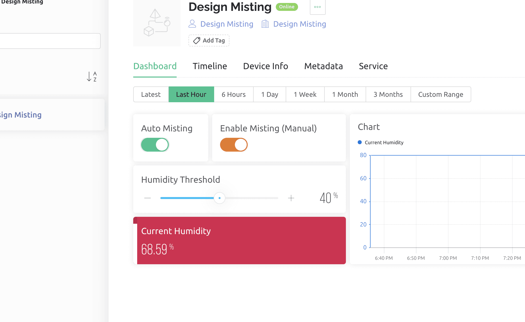 Automated Disinfectant Through Misting